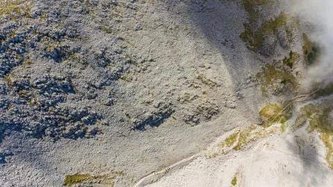 Bird view of a mountain slope. Stock Photos