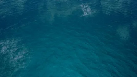 Bird view with ocean by 3D rendering scene Stock-Illustration