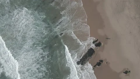 Bird view sable mer Stock Footage 230853991