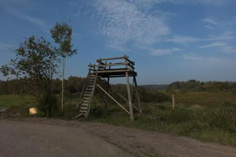 Bird watching tower. Foto stock