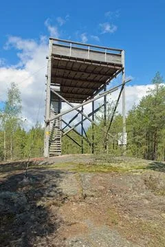 Bird watching tower. Foto stock