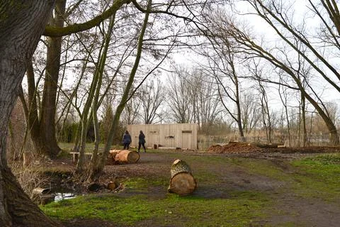 Bird watching wall Stock Photos