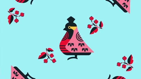 Bird wax wing. Pattern. Slow motion Stock Footage 163516870