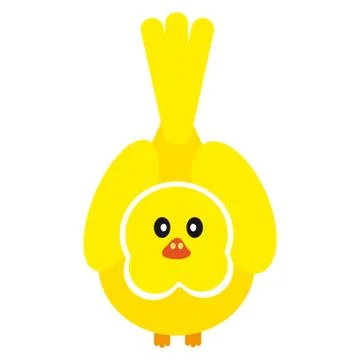 Bird on white background Stock Illustration