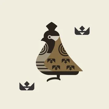 The bird is winged. Logo. Stock Illustration