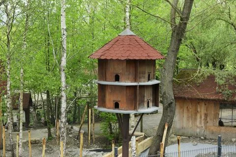 Birdhouse on a tree Stock Photos