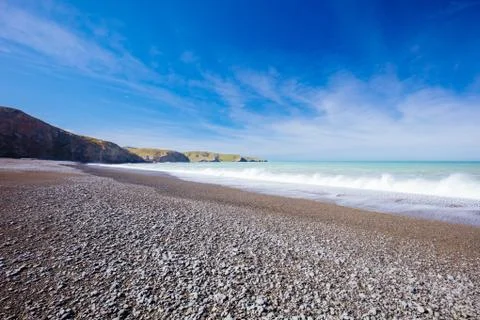 Birdlings Flat Beach Foto stock