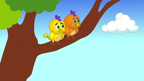 Birds on a branch Stock Footage 303633934