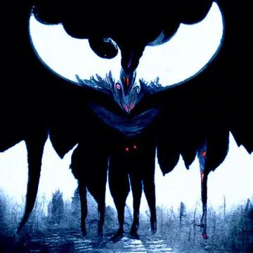 The birds of darkness Stock Illustration