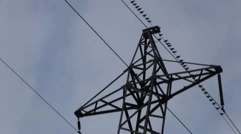 Birds on electrical wire Vidéo 12664252