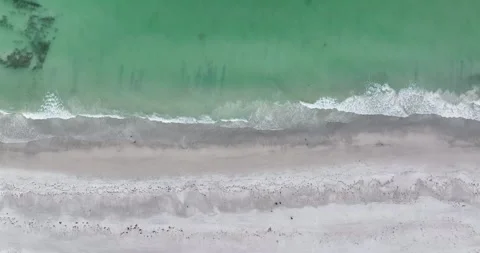 Birds Eve view on the Beach Stock Footage 290157265