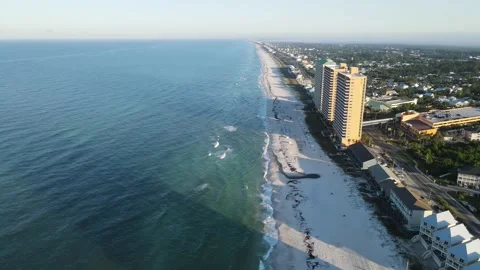 Birds Eye Beach Condos Video stock 196818277
