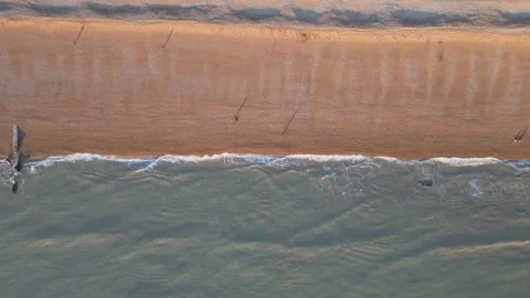 Bird’s eye drone view of a beach. Stock Footage 231069144