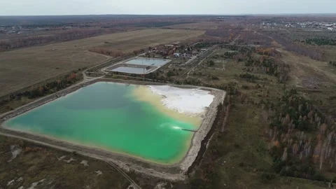 Bird's-eye. Environmental pollution problem concept. Ecological catastrophy. Video stock 165987881