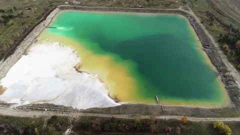 Bird's-eye. Environmental pollution problem concept. Ecological catastrophy. Video stock 165987885