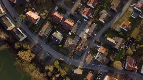 Birds Eye Streets Germany Stock Footage 103480053