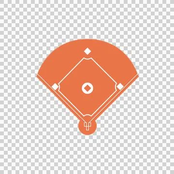 Bird's-eye view of baseball diamond. Stock Illustration
