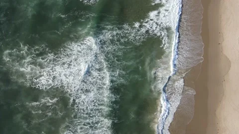 Birds Eye View Beach Stock Footage 166524757
