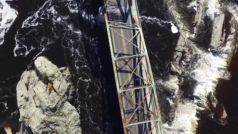 Bird's Eye View of a Bridge Video stock 97534624