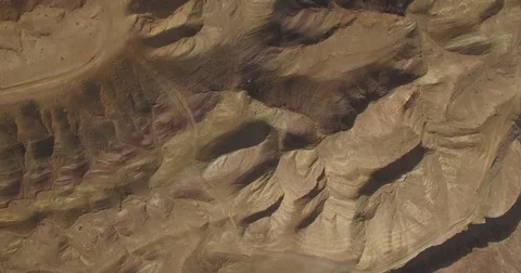 Birds eye view of the desert Stock Footage 81047864