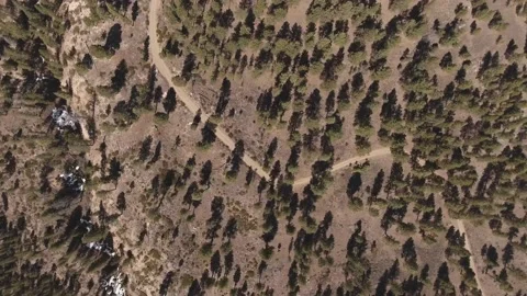 Bird's-eye view of Dixie National Forest in Utah Stock Footage 183257136