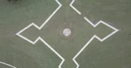 Bird's Eye View Of Fort Pitt Star, Point State Park, Pittsburgh. Stock Footage