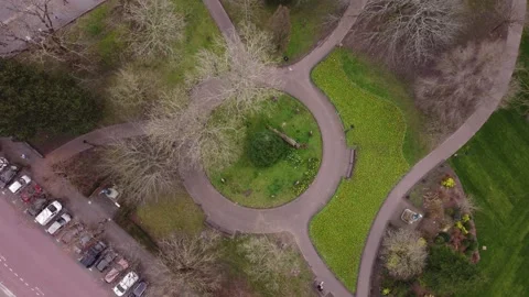 Birds Eye View Garden 스톡 동영상 245751853