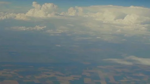 Birds-Eye View of Germany From Plane Window. Stock Footage 72370134