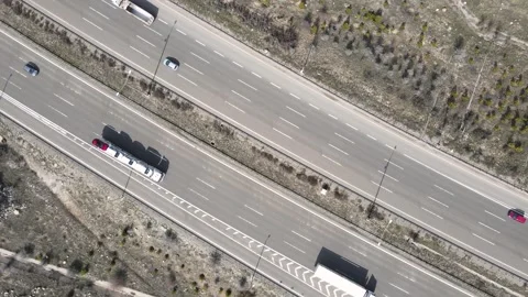 Bird's Eye View Of The Highway Stock-Footage 332892076