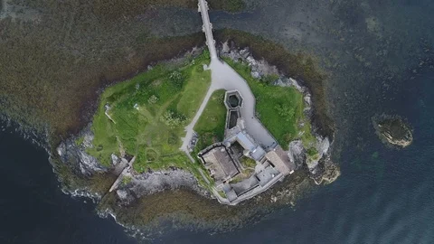 Eilean Donan Castle aerial view