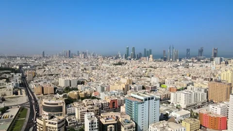 A bird's eye view of Manama Stock Footage 296760370