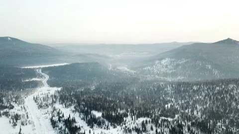 Bird's eye view of the mountains Stock Footage 88230917