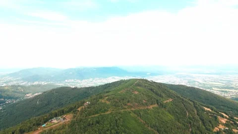 Bird's eye view of mountains Stock Footage 247275465