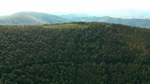 Bird's eye view of mountains Stock Footage 247275997