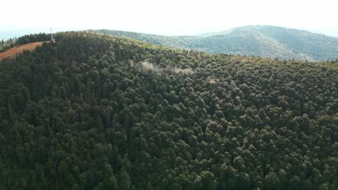 Bird's eye view of mountains Stock Footage 247276217