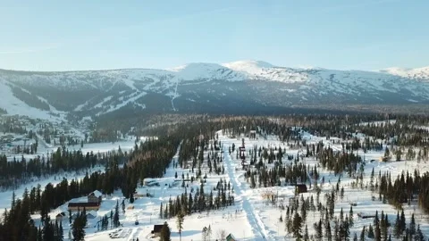 Bird's eye view of the mountains2 Stock Footage 88231372