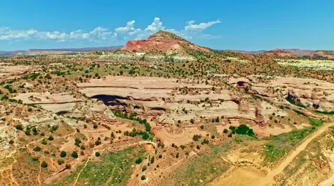 Birds eye view of native American rocky landscape Stock Footage 53093555