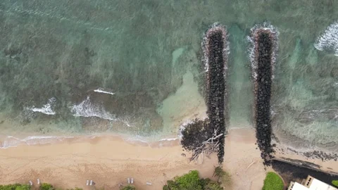 Birds Eye View Ocean Stock Footage 166249498