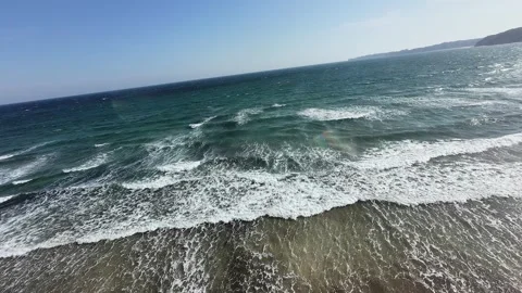 A bird's-eye view of the ocean Stock Footage 319907564