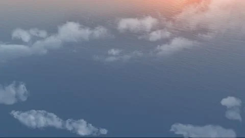 Birds eye view with ocean 스톡 일러스트
