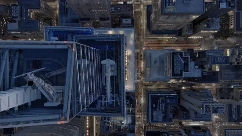 Birds Eye View, One Vanderbilt, 42nd Street, Drone NYC, Manhattan, Aerial, 4k Stock Footage 159369864