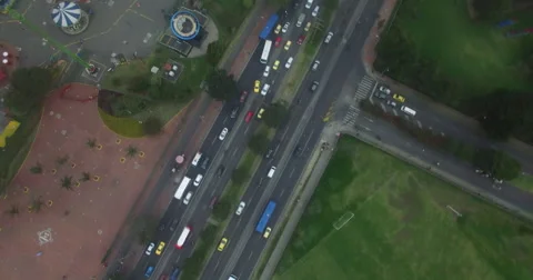 Bird's Eye View passing over the fairgrounds of Salitre Magico 스톡 동영상 66589901