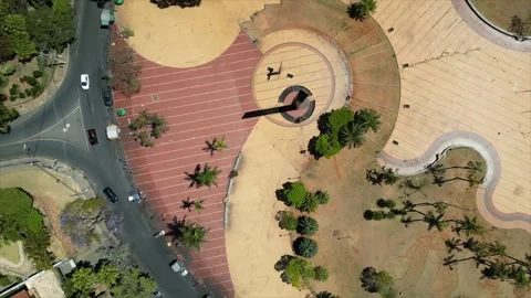 A Bird’s-Eye View of Pope Square: Stunning Drone Footage in 4K RAW Stock Footage 266959162