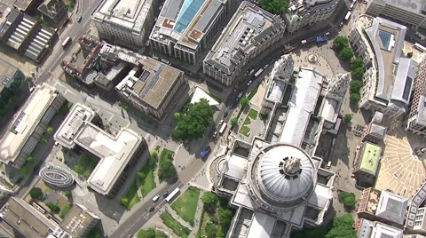 Birds Eye View St Paul's Cathedral Stock Footage 67968729