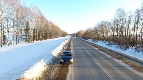 A birds eye view on trading rows and the Church of the city of Suzdal. Winter Stock Footage 104575364