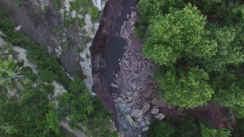 Birds eye of waterfall Vidéo 80271036