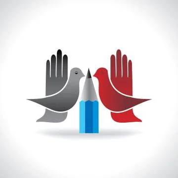 Birds flying Stock Illustration