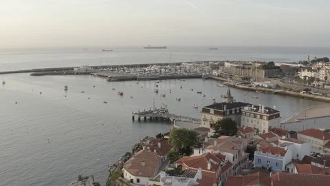 Birds in the harbor 2  Stock Footage 124222437