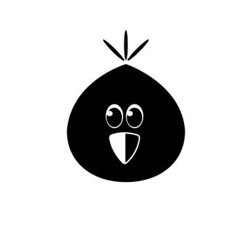 Bird's head on a white background Illustrazione stock