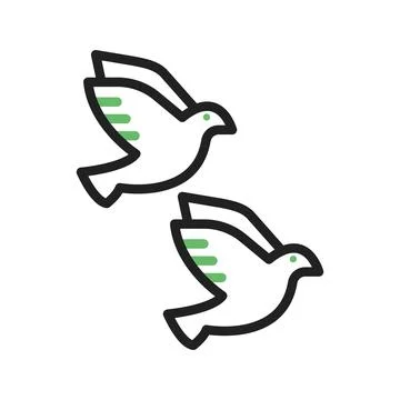 Birds icon vector image. Stock-Illustration